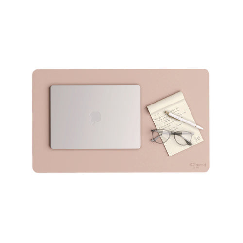 Image of Smead Vegan Leather Desk Pads, 23.6 x 13.7, Light Pink