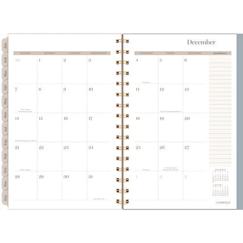 Image of Cambridge® Triad Weekly/Monthly Planner, Geometric Artwork, 8.5" x 6.38", Multicolor Cover, 12-Month (Jan to Dec): 2025