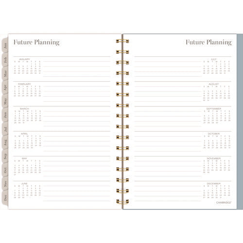 Image of Cambridge® Triad Weekly/Monthly Planner, Geometric Artwork, 8.5" x 6.38", Multicolor Cover, 12-Month (Jan to Dec): 2025