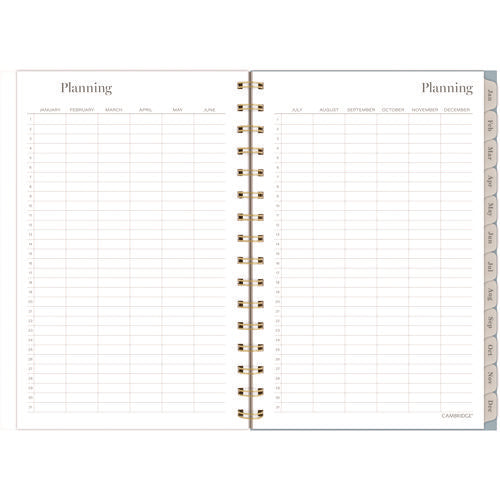 Image of Cambridge® Triad Weekly/Monthly Planner, Geometric Artwork, 8.5" x 6.38", Multicolor Cover, 12-Month (Jan to Dec): 2025