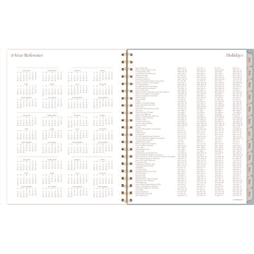 Image of Cambridge® Triad Weekly/Monthly Planner, Geometric Artwork, 11" x 9.25", Multicolor Cover, 12-Month (Jan to Dec): 2025