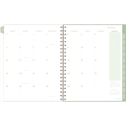 Image of Cambridge® Ombre Weekly/Monthly Planner, Colorful Cloud Artwork, 11" x 9.25", Multicolor Cover, 12-Month (Jan to Dec): 2025