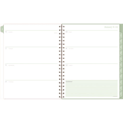 Image of Cambridge® Ombre Weekly/Monthly Planner, Colorful Cloud Artwork, 11" x 9.25", Multicolor Cover, 12-Month (Jan to Dec): 2025
