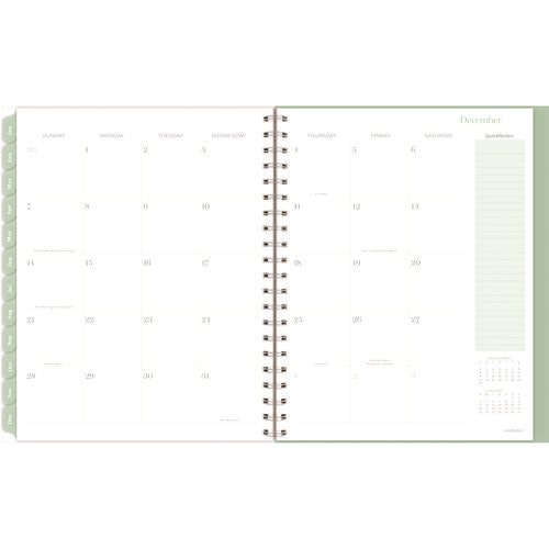 Image of Cambridge® Ombre Weekly/Monthly Planner, Colorful Cloud Artwork, 11" x 9.25", Multicolor Cover, 12-Month (Jan to Dec): 2025