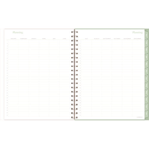 Image of Cambridge® Ombre Weekly/Monthly Planner, Colorful Cloud Artwork, 11" x 9.25", Multicolor Cover, 12-Month (Jan to Dec): 2025