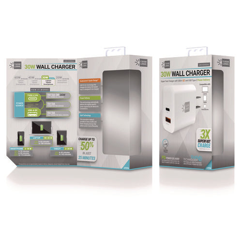 Image of ByTech® Wall Charger, 30 W, White