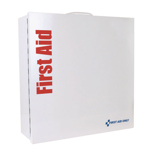 Image of First Aid Only 91379 Large Metal SmartCompliance Food Service Cabinet ANSI B with No Medications, 337 Pieces, Metal Case