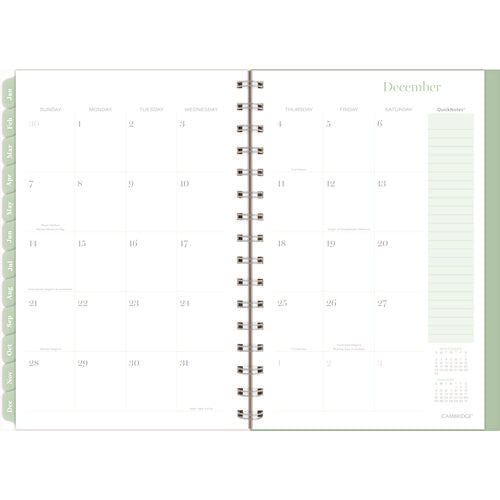 Image of Cambridge® Ombre Weekly/Monthly Planner, Colorful Cloud Artwork, 8.5" x 6.38", Multicolor Cover, 12-Month (Jan to Dec): 2025