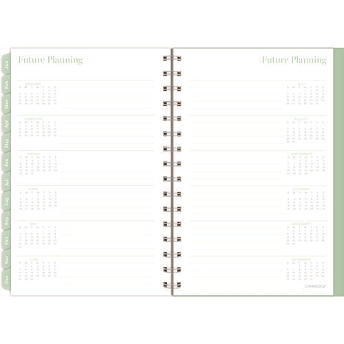 Image of Cambridge® Ombre Weekly/Monthly Planner, Colorful Cloud Artwork, 8.5" x 6.38", Multicolor Cover, 12-Month (Jan to Dec): 2025