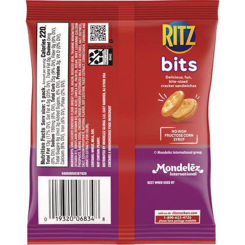 Image of Nabisco® Ritz Bits, Cheese, 1.5 Oz Packs, 60/carton