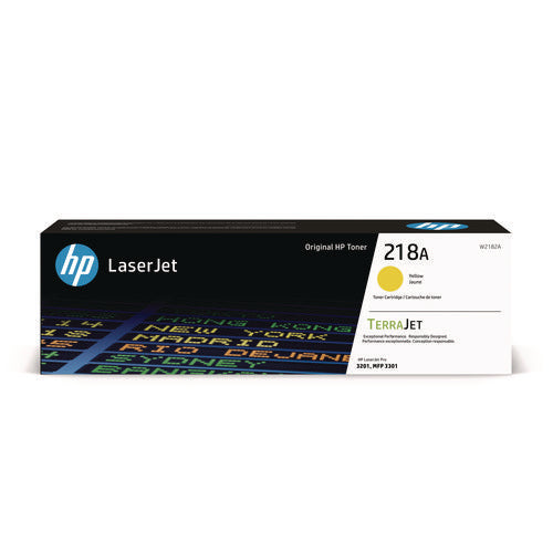 Image of HP HP 218A, (W2182A), Yellow Original LaserJet Toner