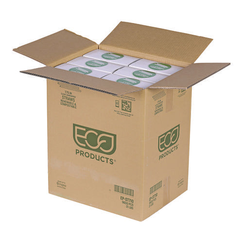 Image of Eco-Products® Pla Straws, 7.75", 400/pack, 24 Packs/carton