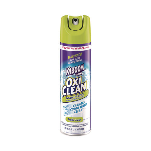 Image of Kaboom Foamtastic Bathroom Cleaner, Fresh Scent, 19 Oz Spray Can, 8/carton