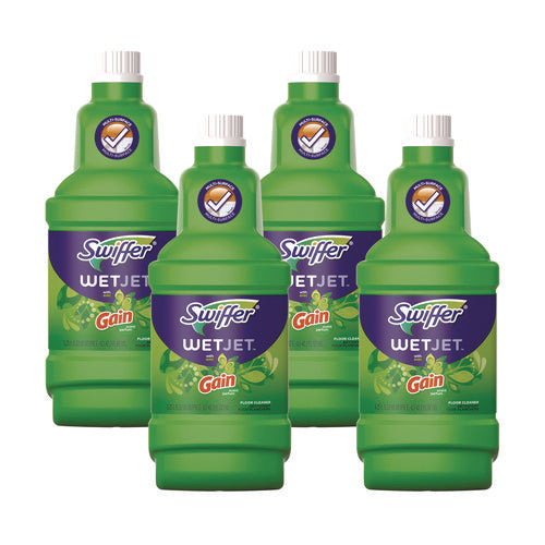 Image of Swiffer® Wetjet System Cleaning-Solution Refill, Original Scent, 1.25 L Bottle, 4/carton