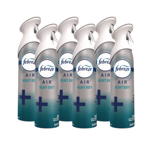Image of Febreze® Air, Heavy Duty Crisp Clean, 8.8 Oz Aerosol Spray, 6/carton