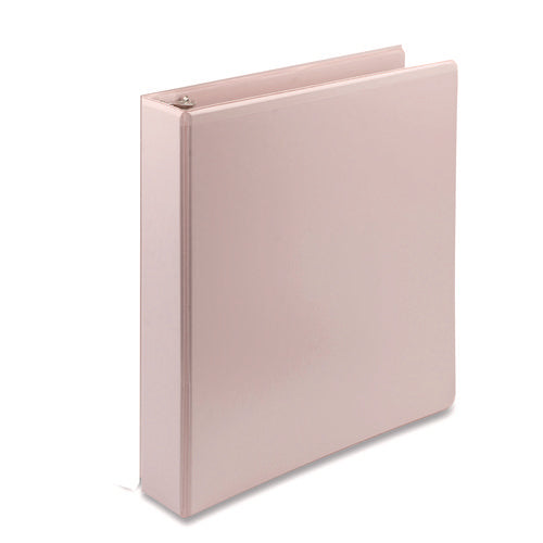 Image of Samsill® Earth's Choice Plant-Based BOHO D-Ring View Binders, 1.5" Capacity, 11 x 8.5, Rose, 2/Pack