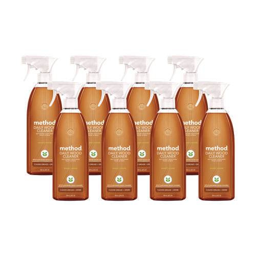 Image of Method® Daily Wood Cleaner, 28 Oz Spray Bottle, 8/carton