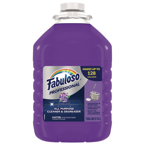 Image of Fabuloso® All-Purpose Cleaner, Lavender Scent, 1 Gal Bottle, 4/carton