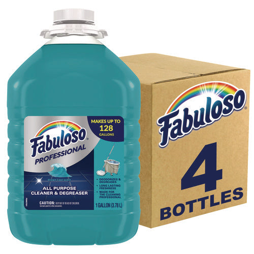 Image of Fabuloso® All-Purpose Cleaner, Ocean Cool Scent, 1 Gal Bottle, 4/carton