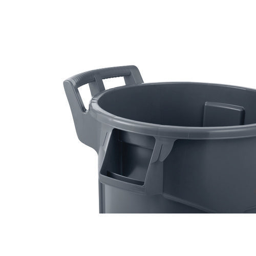 Image of Rubbermaid® Commercial Vented Wheeled Brute Container, 44 Gal, Plastic, Gray