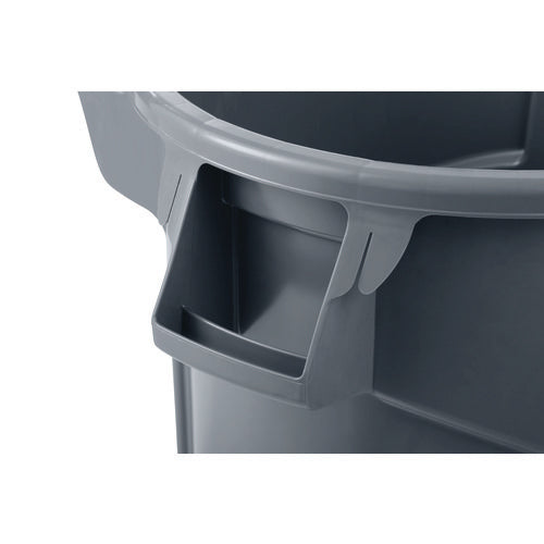 Image of Rubbermaid® Commercial Vented Wheeled Brute Container, 44 Gal, Plastic, Gray