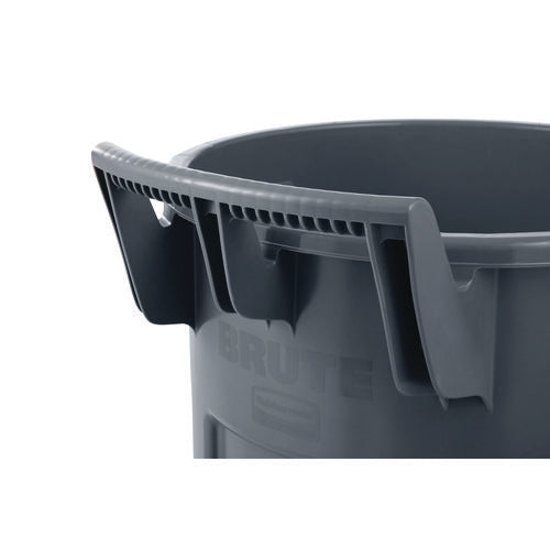 Image of Rubbermaid® Commercial Vented Wheeled Brute Container, 44 Gal, Plastic, Gray