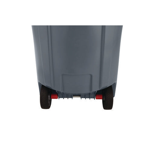 Image of Rubbermaid® Commercial Vented Wheeled Brute Container, 44 Gal, Plastic, Gray