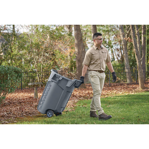 Image of Rubbermaid® Commercial Vented Wheeled Brute Container, 44 Gal, Plastic, Gray