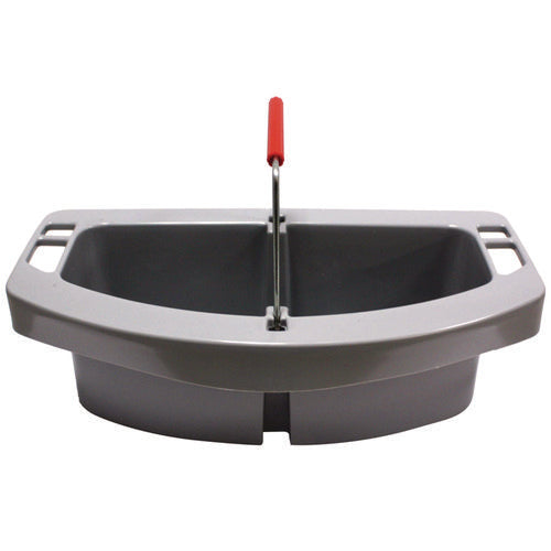 Image of Rubbermaid® Commercial Maid Caddy, Two Compartments, 16 x 9 x 5, Gray
