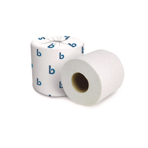 Image of Boardwalk® 2-Ply Toilet Tissue, Septic Safe, White, 125 ft Roll Length, 500 Sheets/Roll, 96 Rolls/Carton