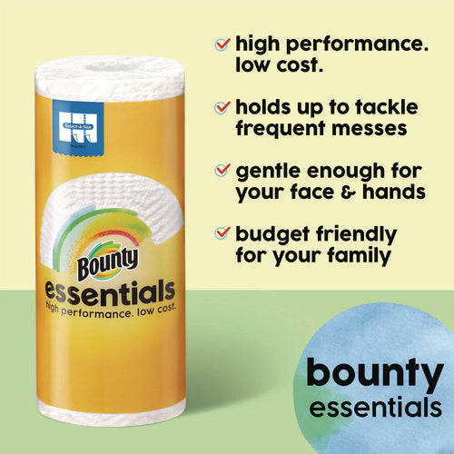 Image of Bounty® Essentials Select-A-Size Kitchen Roll Paper Towels, 2-Ply, 108 Sheets/Roll, 12 Rolls/Carton