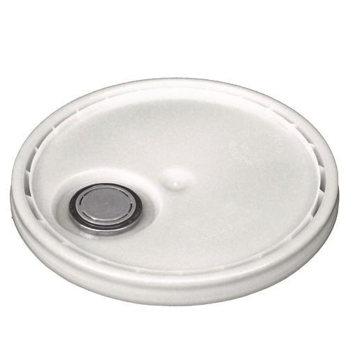 Image of Impact® Utility Bucket with Lid, 5 gal, Polyethylene, White, 11.25" dia