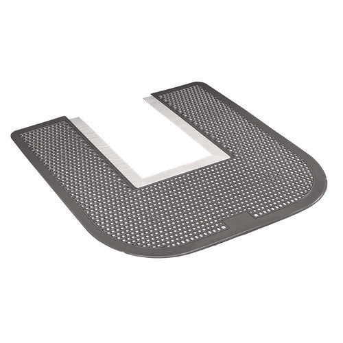 Image of Impact® Disposable Toilet Floor Mat, Nonslip, Orchard Zing Scent, 23 x 21.63, Gray, 6/Carton
