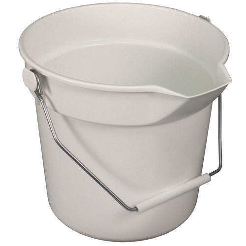 Image of Impact® Deluxe Heavy-Duty Bucket, 10 qt, Polypropylene, Gray, 10.63" dia