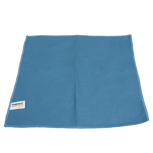 Image of Impact® Lightweight Microfiber Cloths, 16 X 16, Blue, 12/pack, 18 Packs/carton