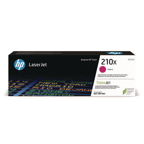 Image of HP Hp 210x, (w2103x) High-Yield Magenta Original Laserjet Toner Cartridge