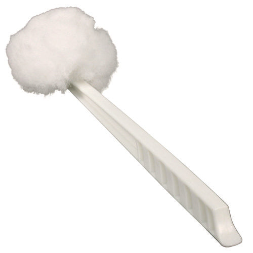 Image of Impact® Deluxe Toilet Bowl Mop, 10" Handle, 4.5" Mop Head, White, 25/Carton