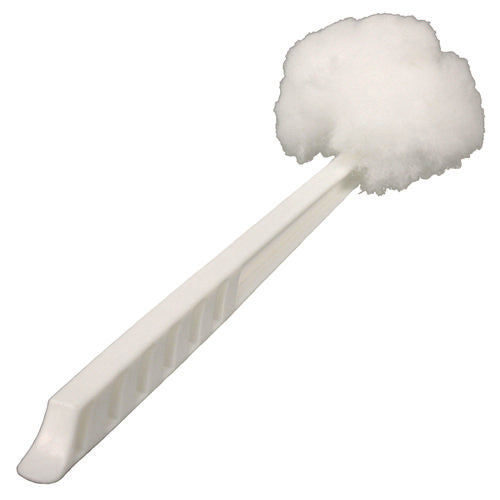 Image of Impact® Deluxe Toilet Bowl Mop, 10" Handle, 4.5" Mop Head, White, 25/Carton
