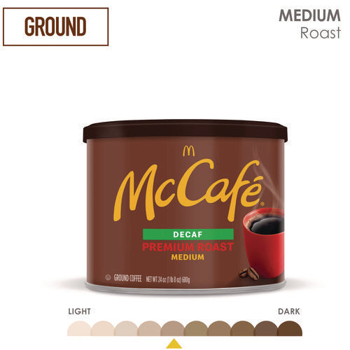 Image of McCafe® Ground Coffee, Premium Roast Decaf, 24 oz Can