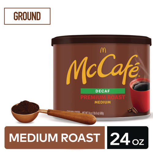 Image of McCafe® Ground Coffee, Premium Roast Decaf, 24 oz Can