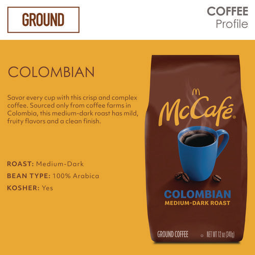 Image of McCafe® Ground Coffee, Colombian, 12 Oz Bag