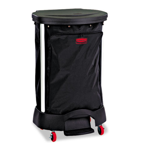 Image of Rubbermaid® Commercial Premium Step-On Linen Hamper Bag, 30 Gal, 13.38w X 19.88d X 29.25h, Nylon, Black