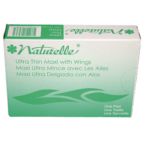 Image of Impact® Naturelle Maxi Pads, #4 Ultra Thin With Wings, 200 Individually Wrapped/carton