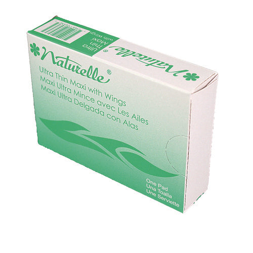 Image of Impact® Naturelle Maxi Pads, #4 Ultra Thin With Wings, 200 Individually Wrapped/carton