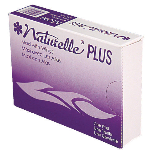 Image of Impact® Naturelle Maxi Pads Plus, #4 With Wings, 250 Individually Wrapped/carton