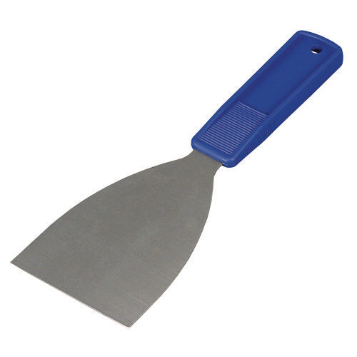 Image of Impact® Putty Knife, 3" Wide, Stainless Steel Blade, Blue Polypropylene Handle