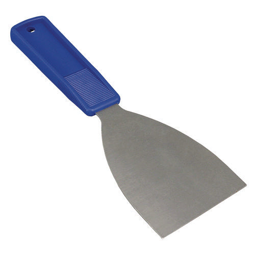 Image of Impact® Putty Knife, 3" Wide, Stainless Steel Blade, Blue Polypropylene Handle