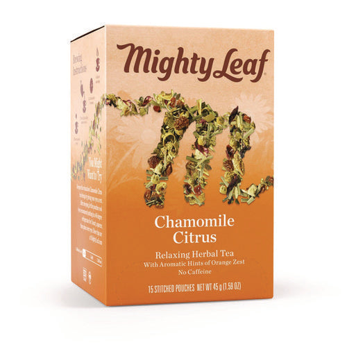Image of Mighty Leaf® Tea Whole Leaf Tea Pouches, Chamomile Citrus, 15/box