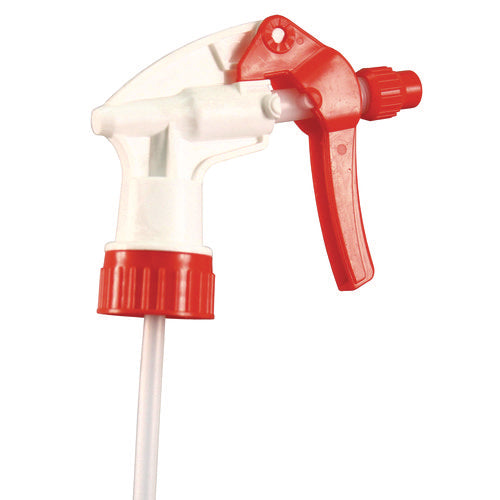 Image of Impact® General Purpose Trigger Sprayer, 9.88" Tube, Fits 32 Oz Bottles, Red/white, 24/carton