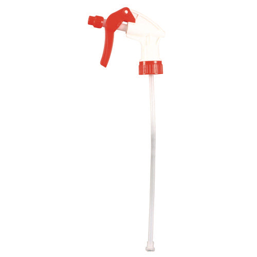 Image of Impact® General Purpose Trigger Sprayer, 9.88" Tube, Fits 32 Oz Bottles, Red/white, 24/carton